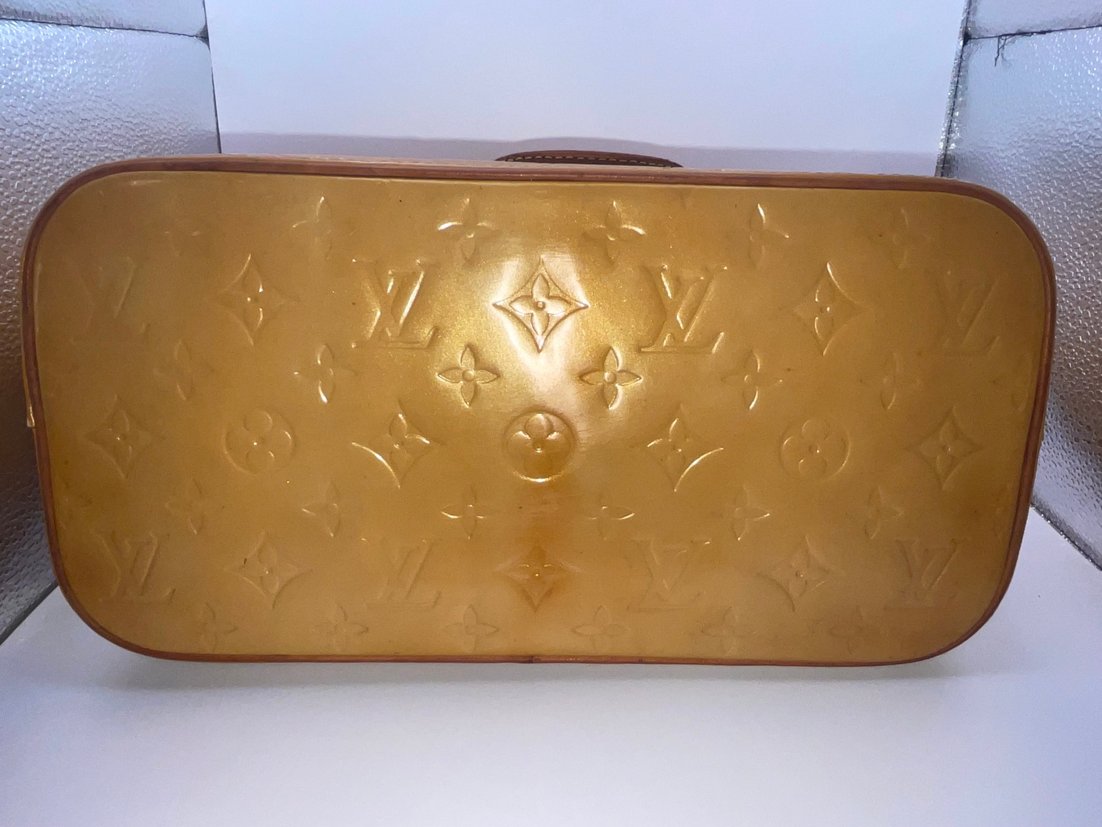 Louis Vuitton Houston Monogram Vernis Leather Tote Bag Beige | Made in France | Authentic
