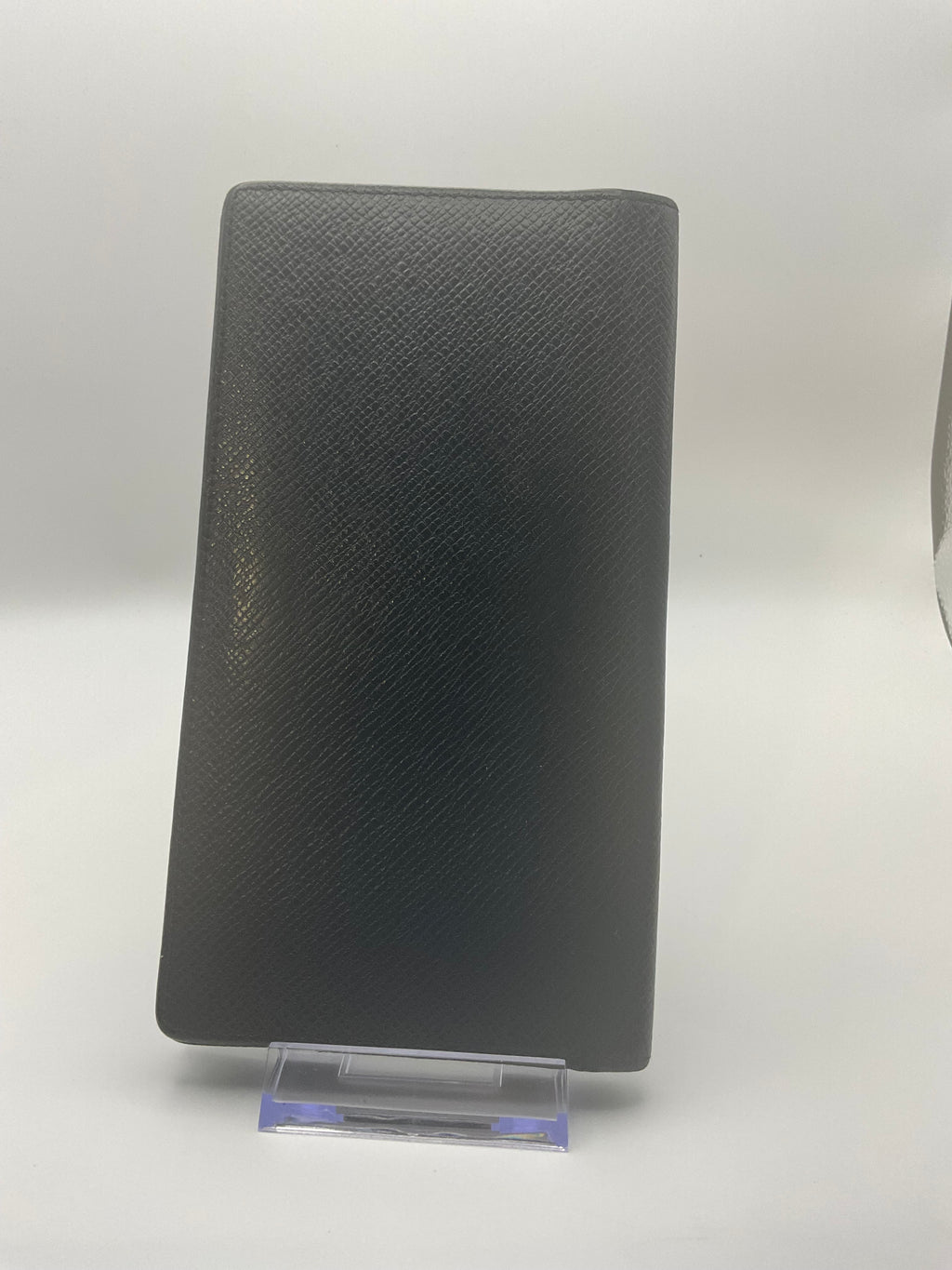 Louis Vuitton Brazza Wallet Black Taiga Leather Long Wallet – Made in Spain