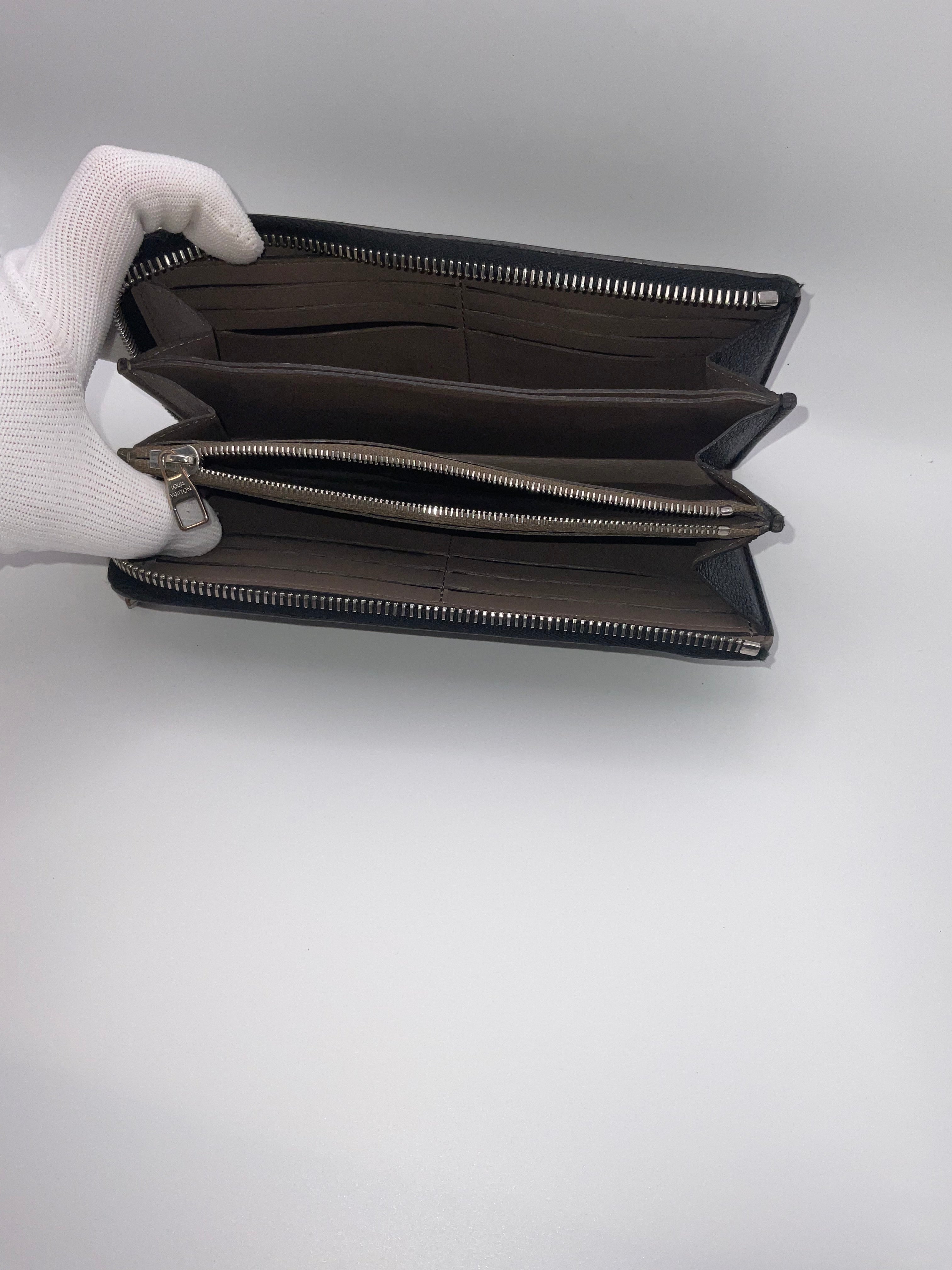 Louis Vuitton Taiga Leather Zippy Wallet Black | Zip Around Long Wallet