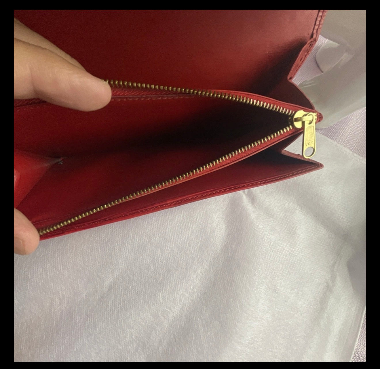 Louis Vuitton Sarah Wallet Red Epi Leather Long Wallet – Made in Spain