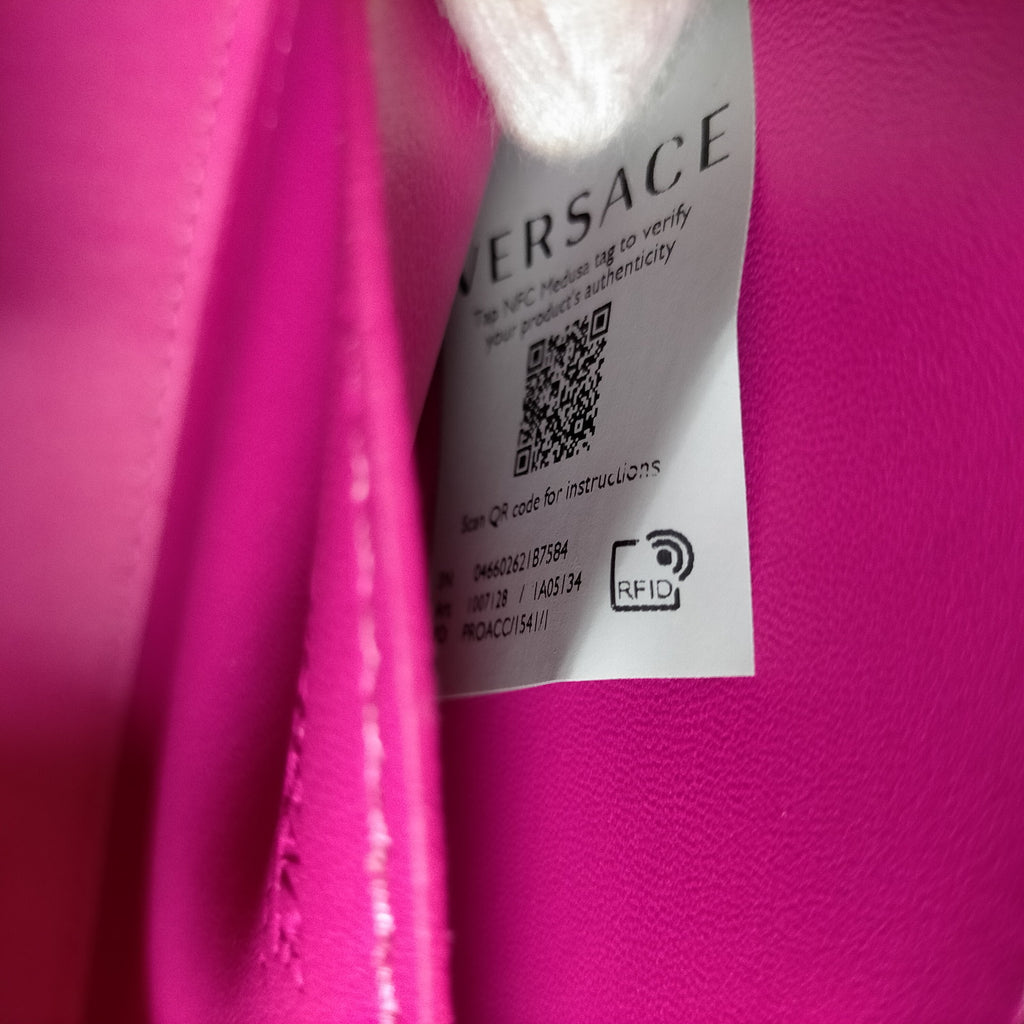 Versace Greca Goddess Pink Leather Shoulder & Crossbody Bag