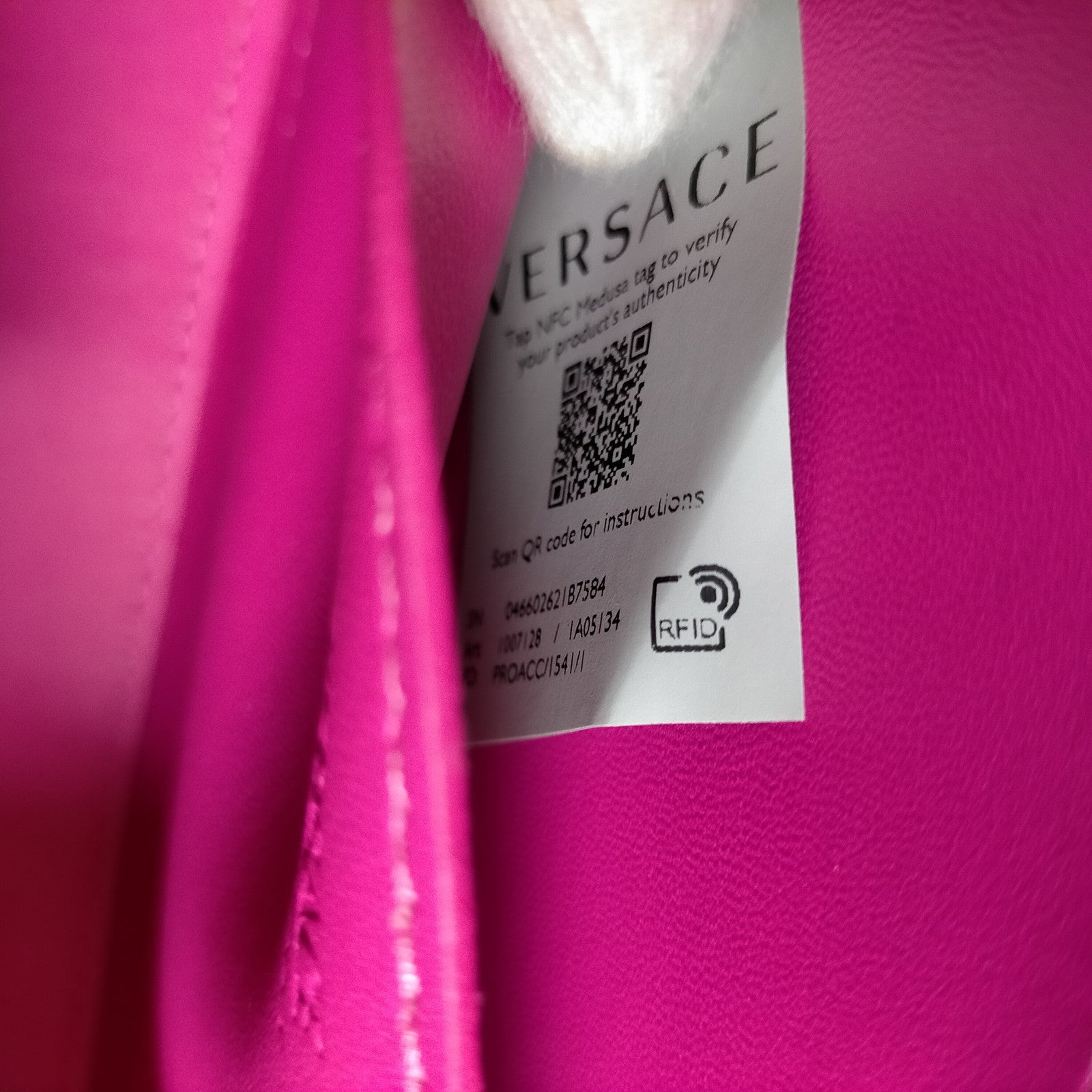 Versace Greca Goddess Pink Leather Shoulder & Crossbody Bag