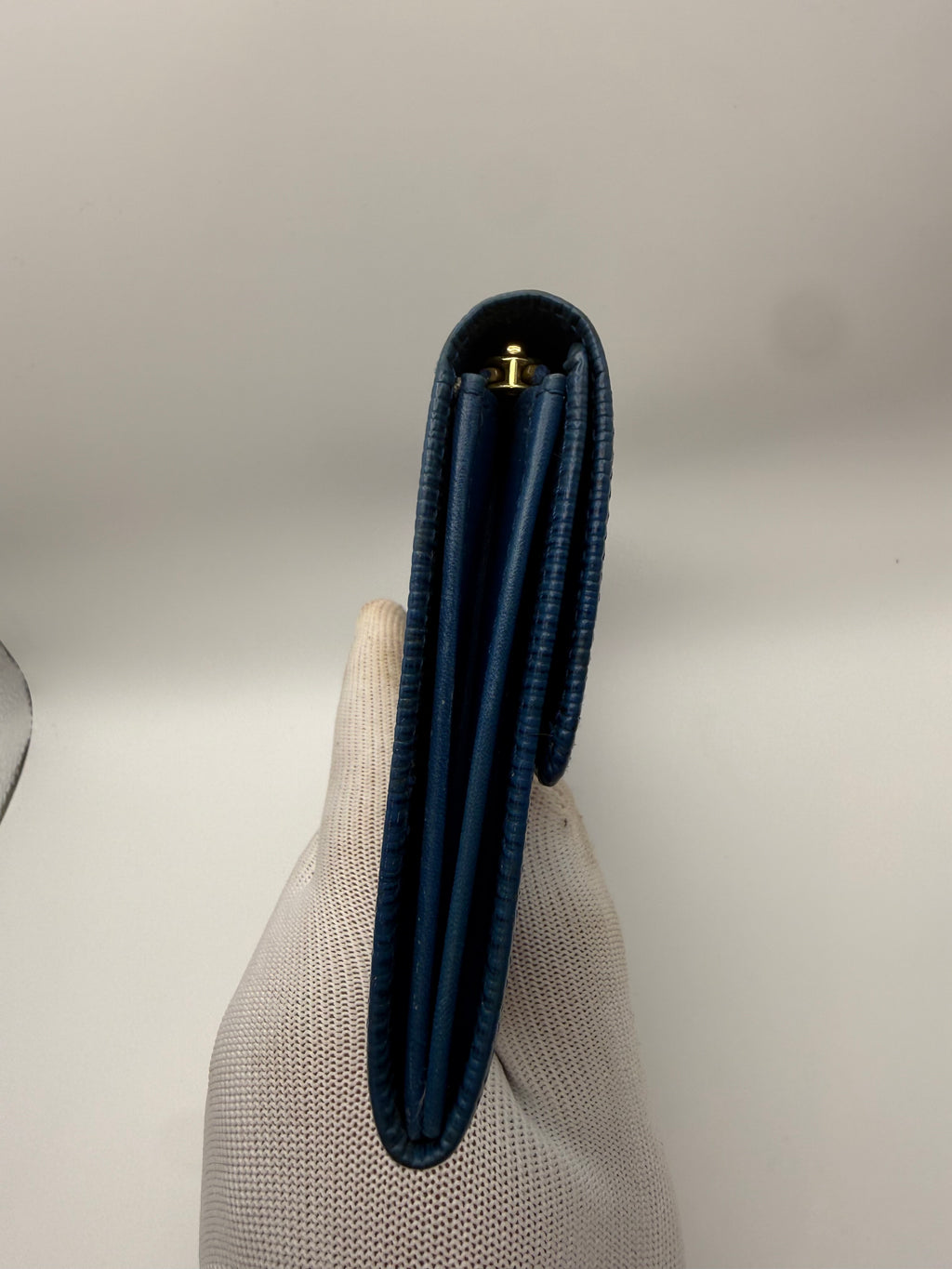 Louis Vuitton Sarah Wallet Toledo Blue Epi Leather Long Wallet – Made in France