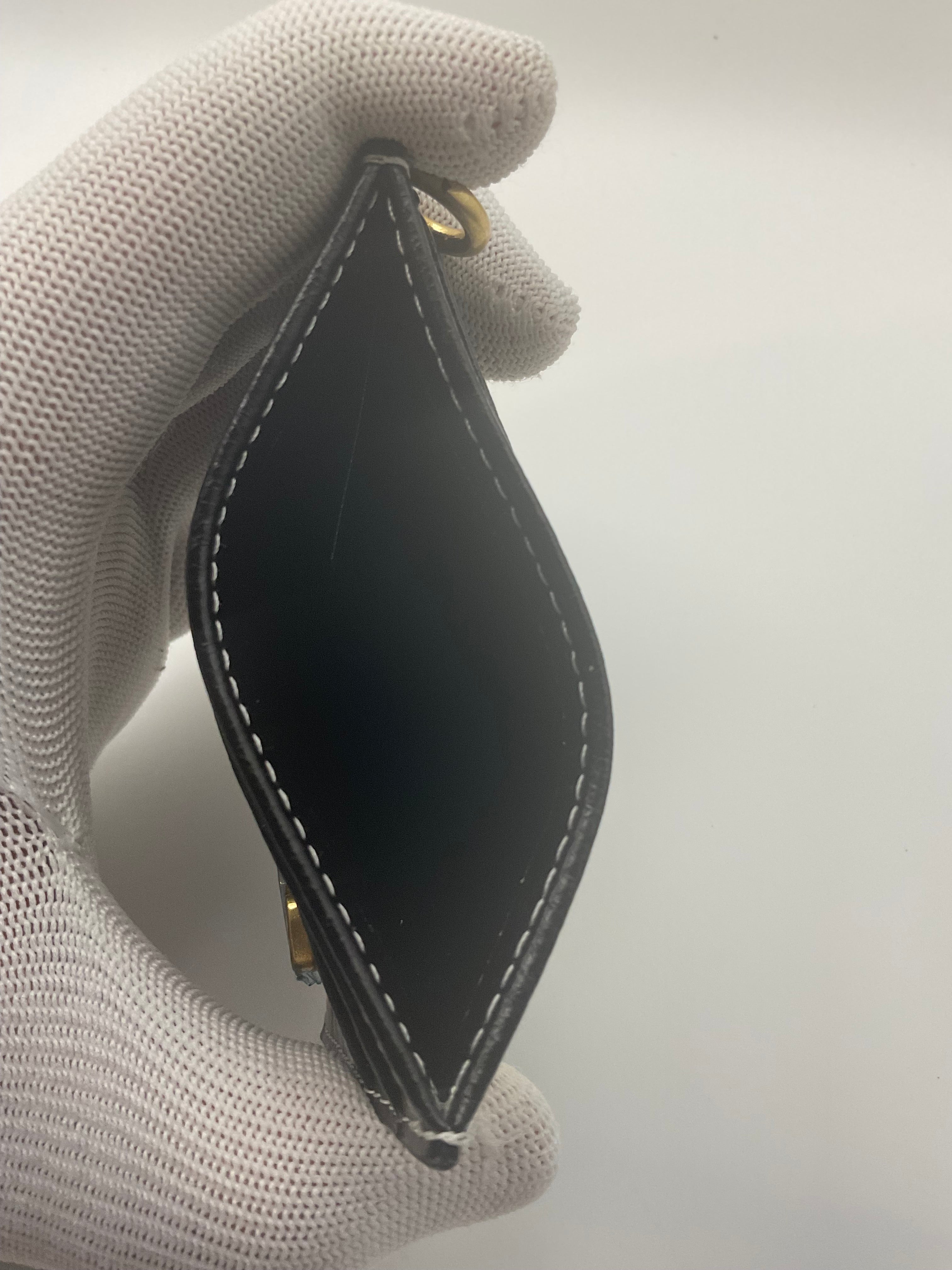 Off-White Black Leather Arrow Logo Card Holder | New with Tags