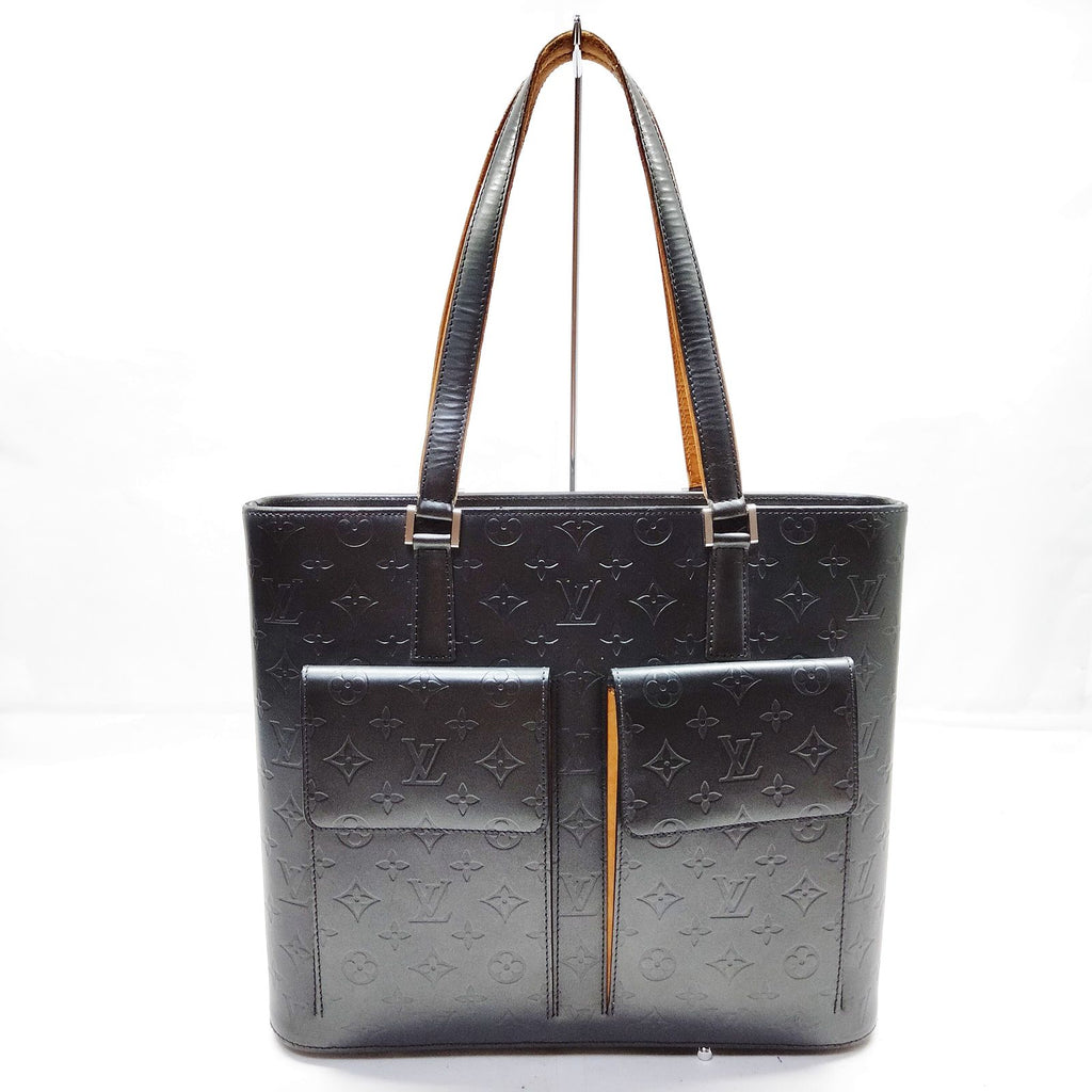Louis Vuitton Monogram Mat Stockton Tote M55112 Black