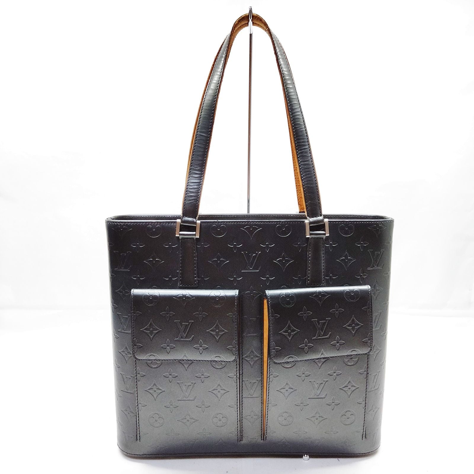 Louis Vuitton Monogram Mat Stockton Tote M55112 Black