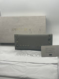 Jimmy Choo Nino Moonstone Mix Star Stud Leather Continental Wallet w/ Box & COA
