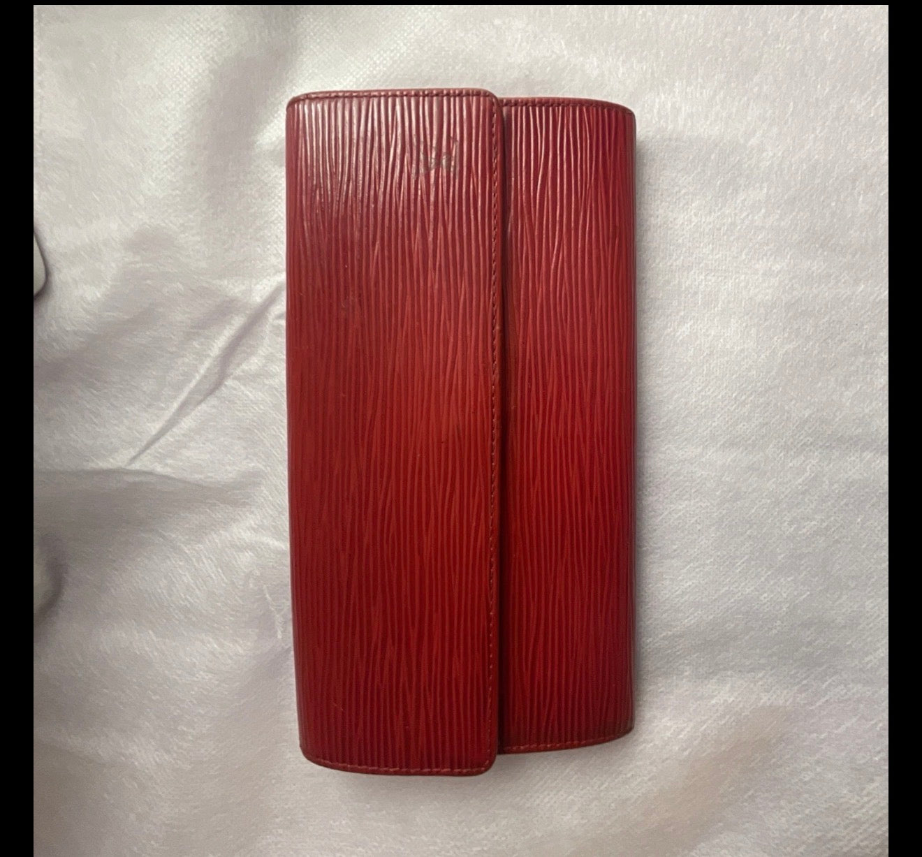 Louis Vuitton Sarah Wallet Red Epi Leather Long Wallet – Made in Spain