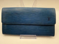 Louis Vuitton Sarah Wallet Toledo Blue Epi Leather Long Wallet – Made in France