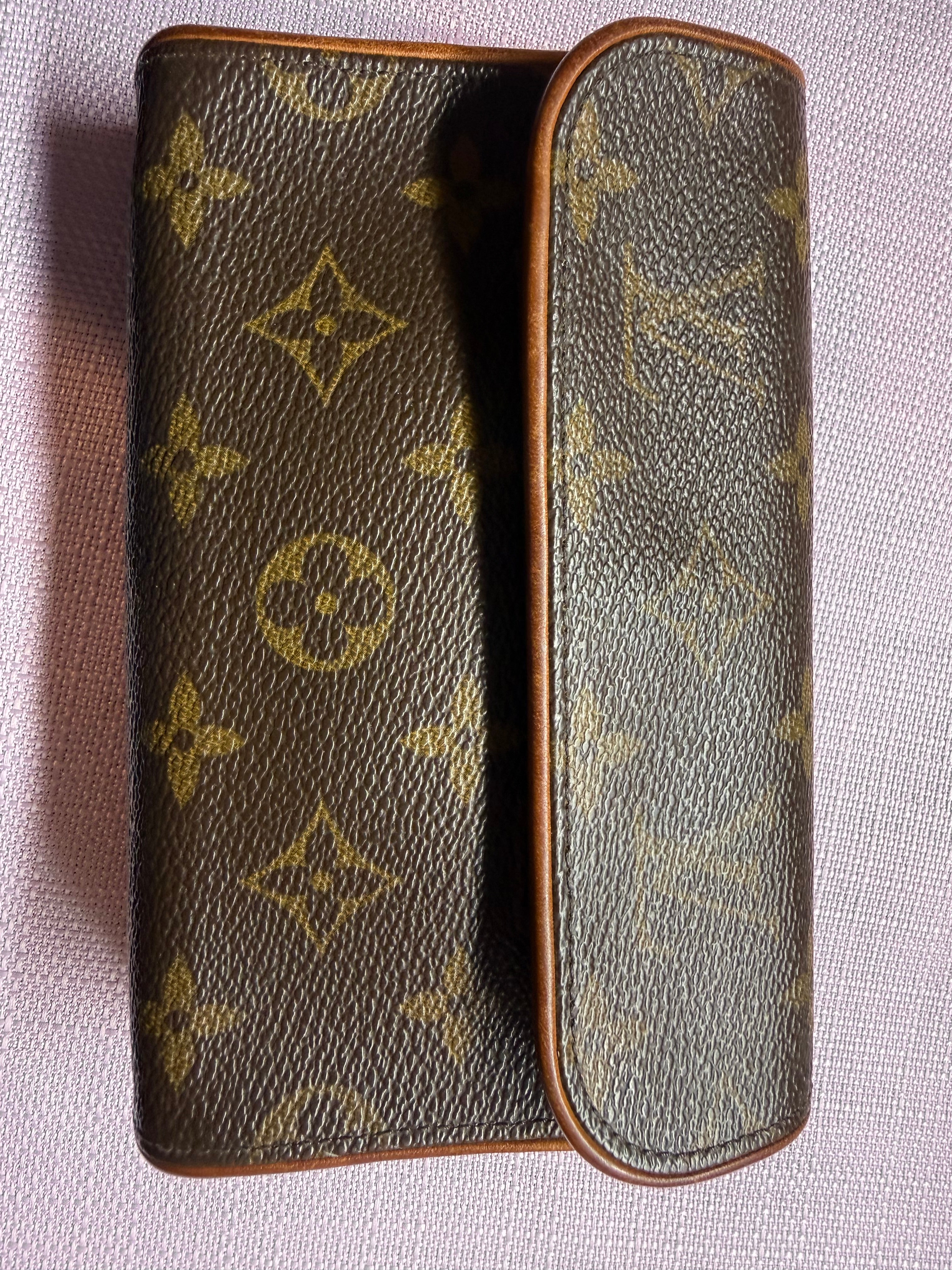 Louis Vuitton Vintage Monogram Cartouchière GM Crossbody Bag with Chain