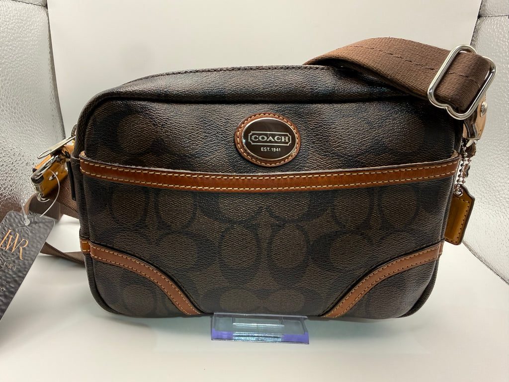 Coach Signature Canvas Camera Bag – Brown/Tan