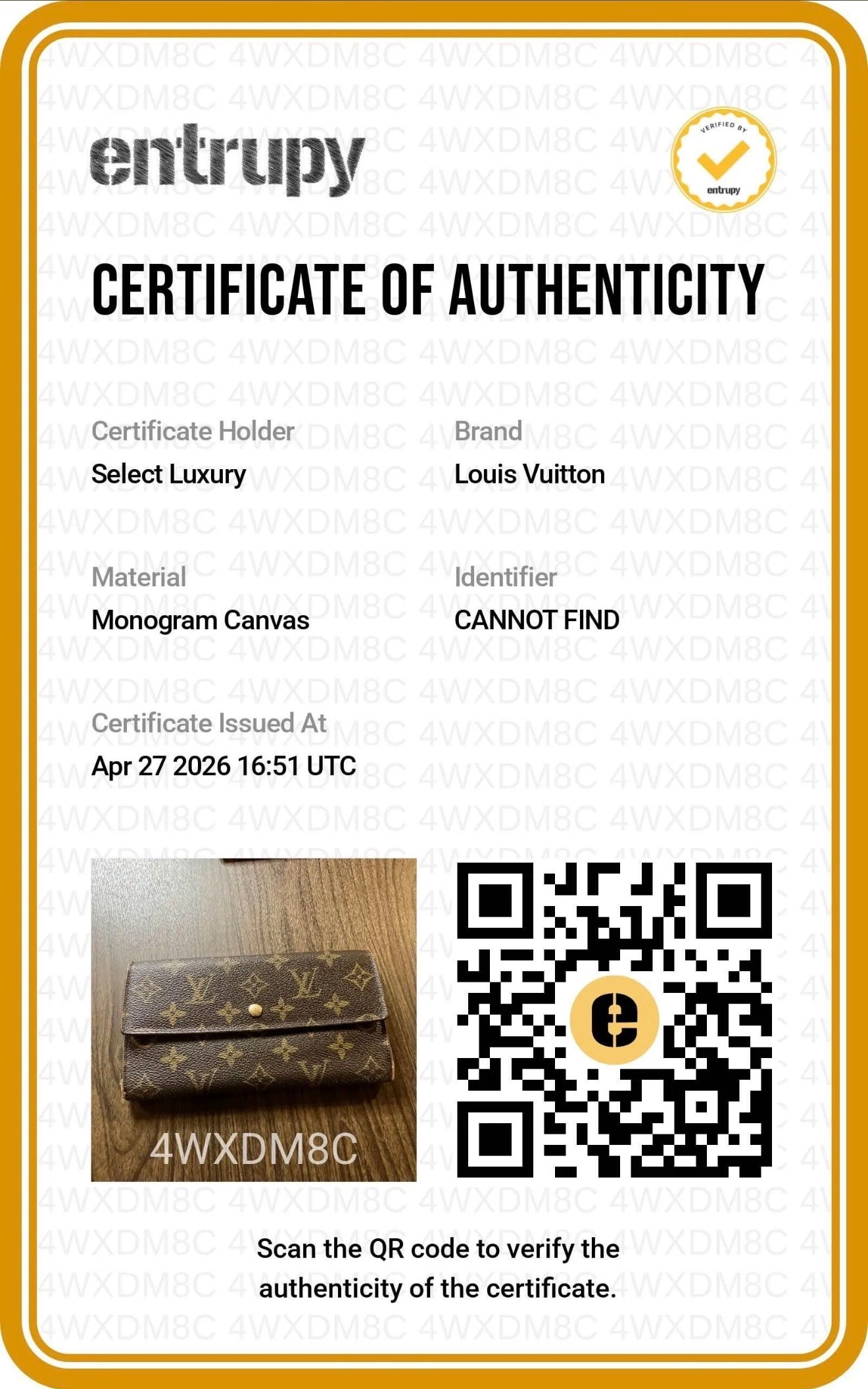 Louis Vuitton Monogram Porte Trésor International Long Wallet – Authentic with Entrupy COA