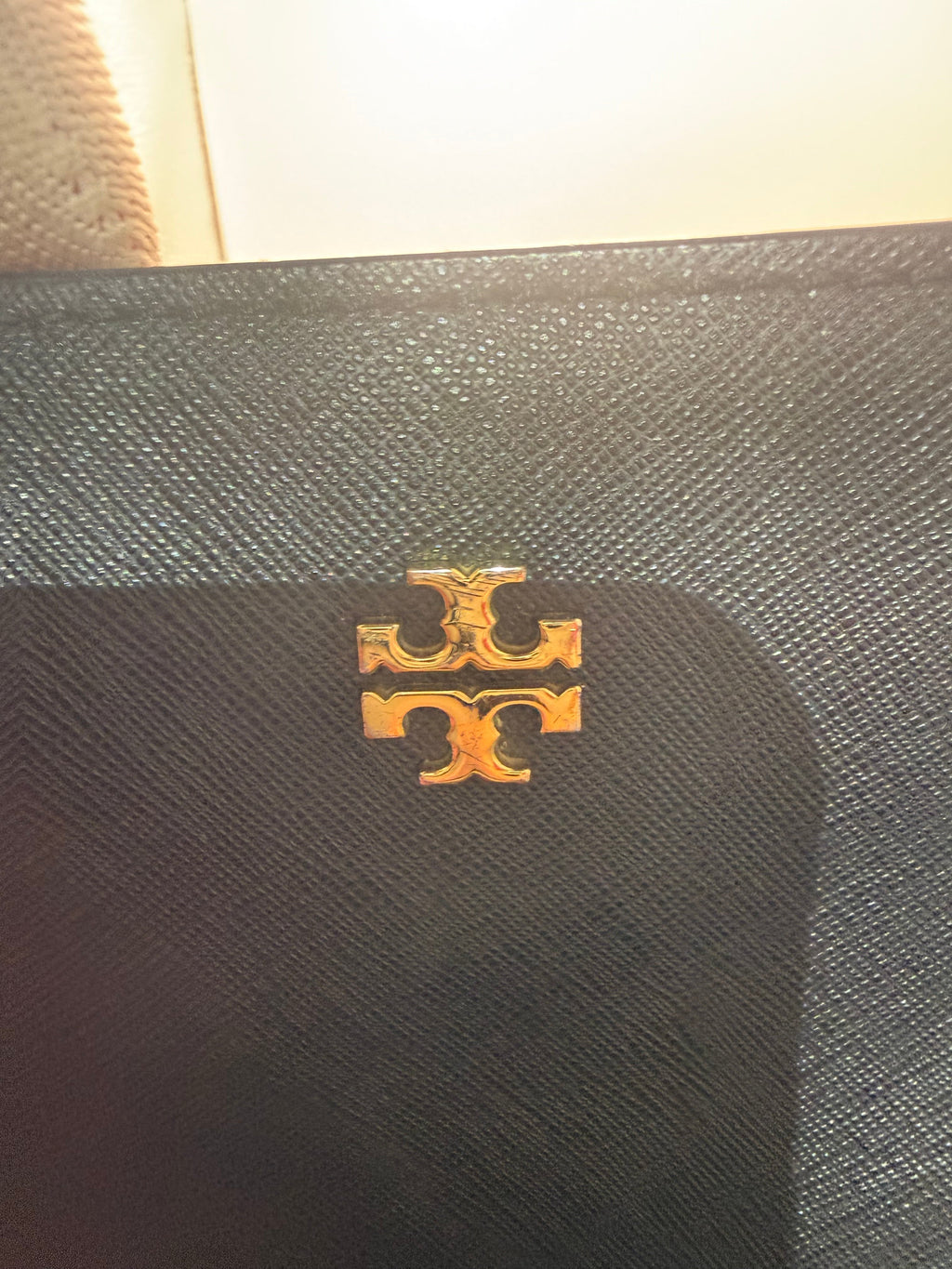 Tory Burch York Black Saffiano Leather Tote