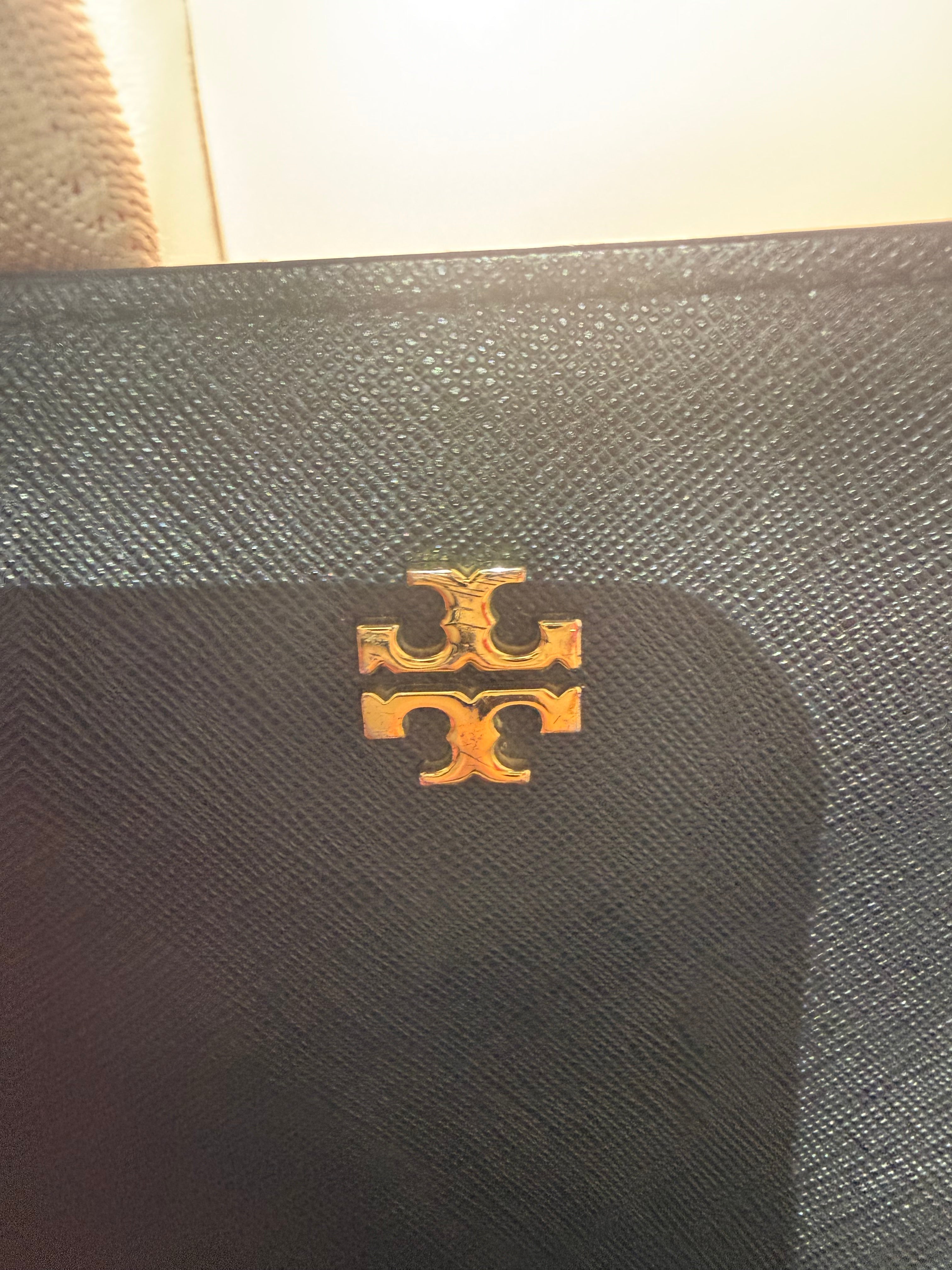 Tory Burch York Black Saffiano Leather Tote