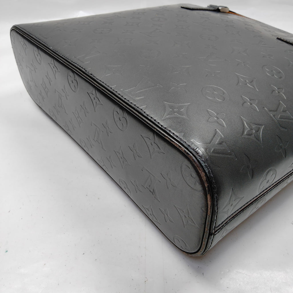 Louis Vuitton Monogram Mat Stockton Tote M55112 Black