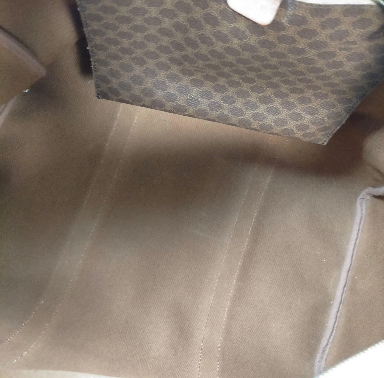 CELINE Macadam Vintage Boston Travel Bag Brown PVC & Leather Weekender 1996 | COA Available