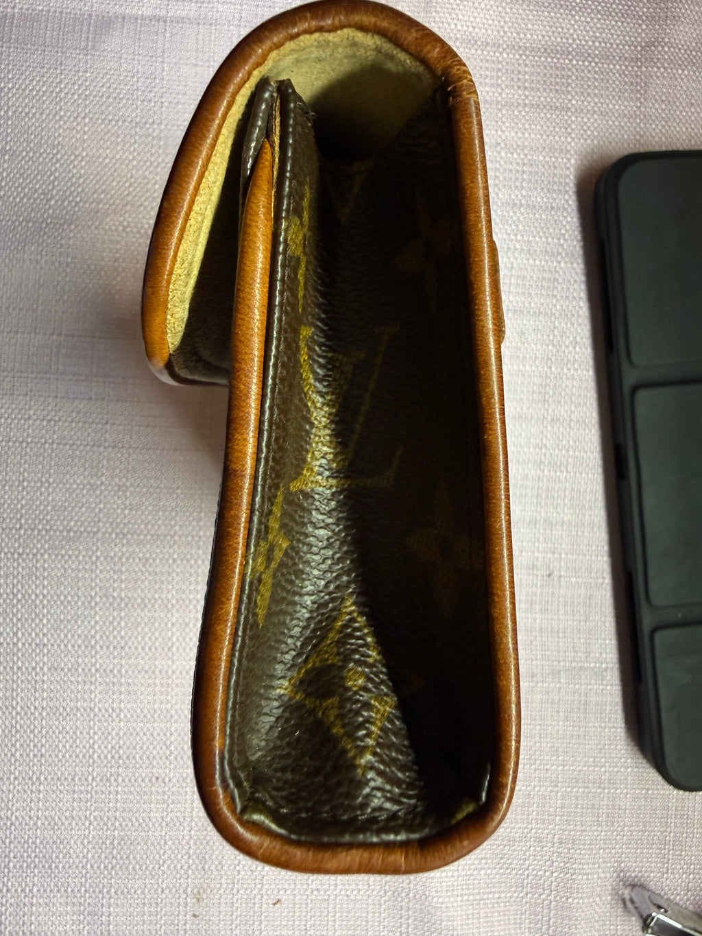 Louis Vuitton Vintage Monogram Cartouchière GM Crossbody Bag with Chain