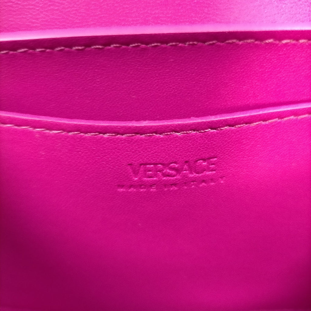 Versace Greca Goddess Pink Leather Shoulder & Crossbody Bag