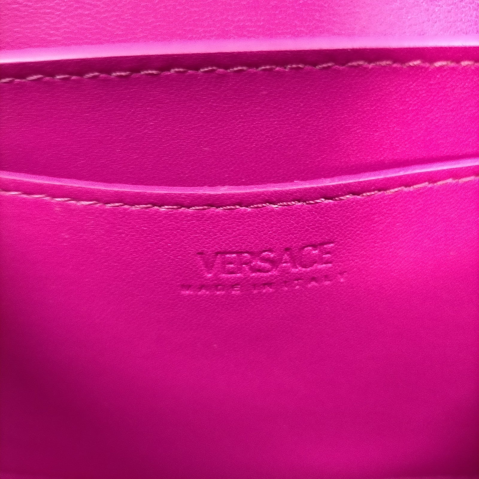 Versace Greca Goddess Pink Leather Shoulder & Crossbody Bag