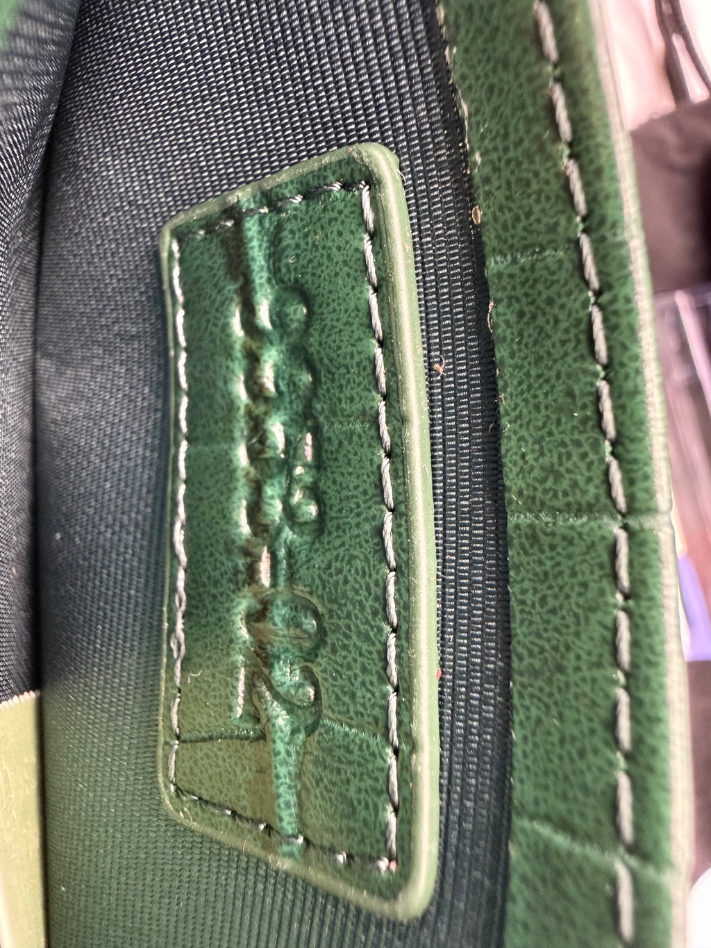 PRIVATA Croc-Embossed Leather Card Holder | New with Box & Certificate