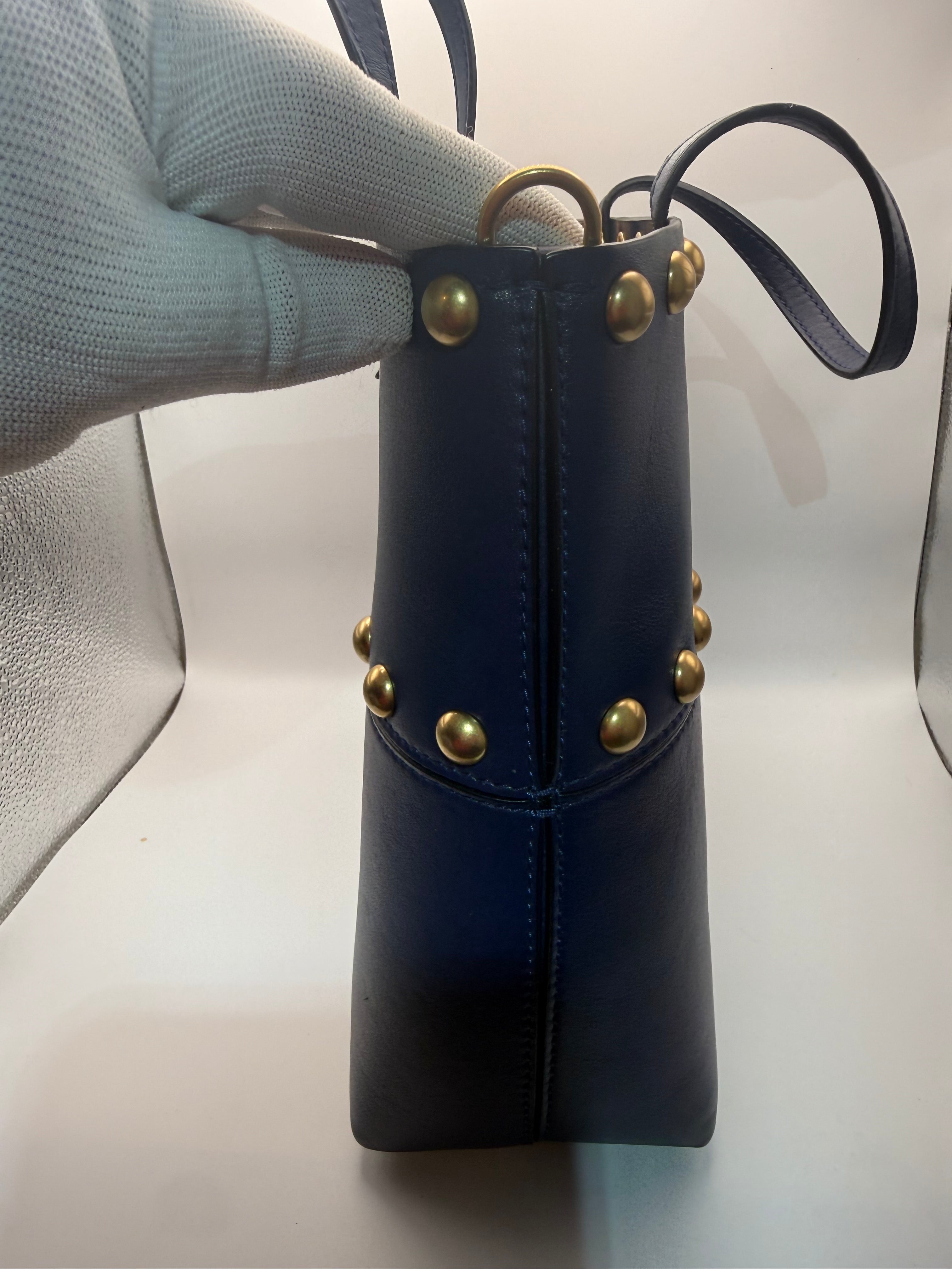 Tory Burch Studded Tote - Navytags