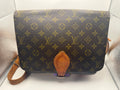 Louis Vuitton Cartouchière MM Monogram Canvas Crossbody Messenger Bag | Authentic Vintage