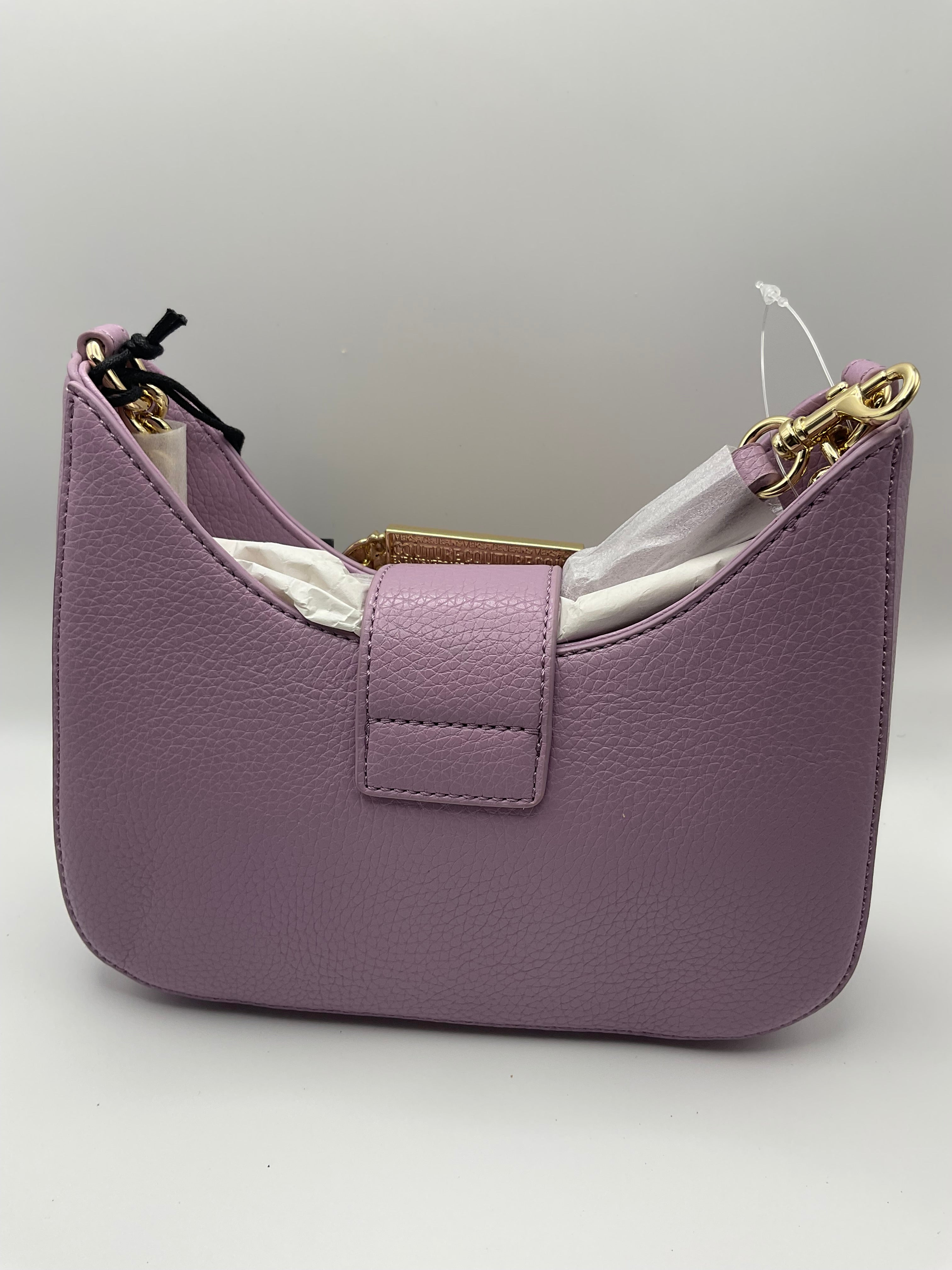 Versace Jeans Couture Lilac Buckle Shoulder & Crossbody Bag – New with Tags