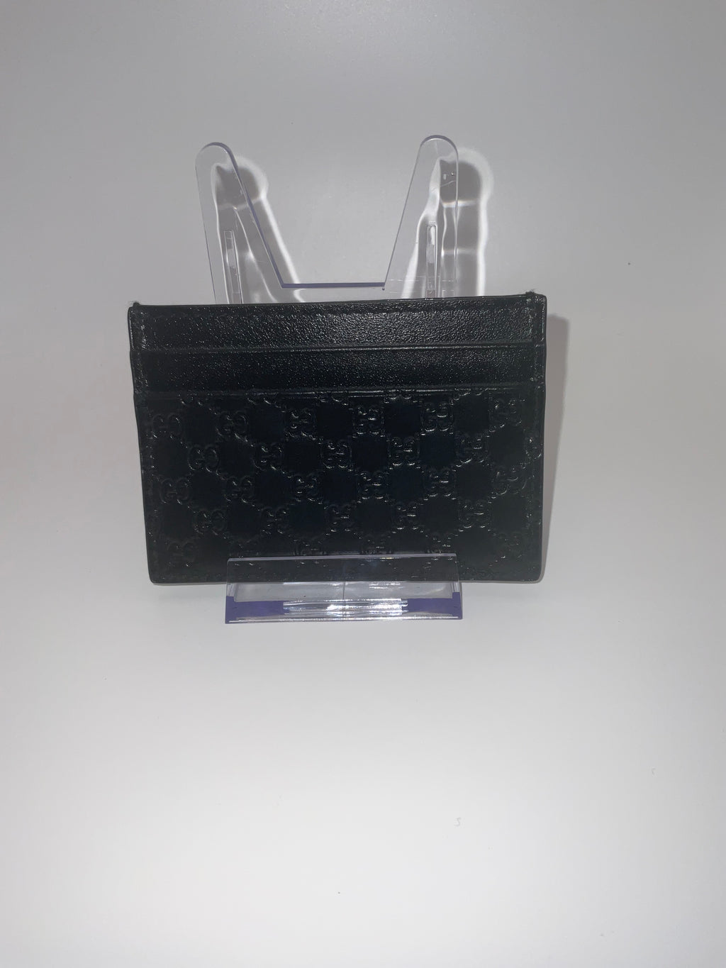 Gucci Signature GG Embossed Leather Card Holder Black – New Without Original Packaging