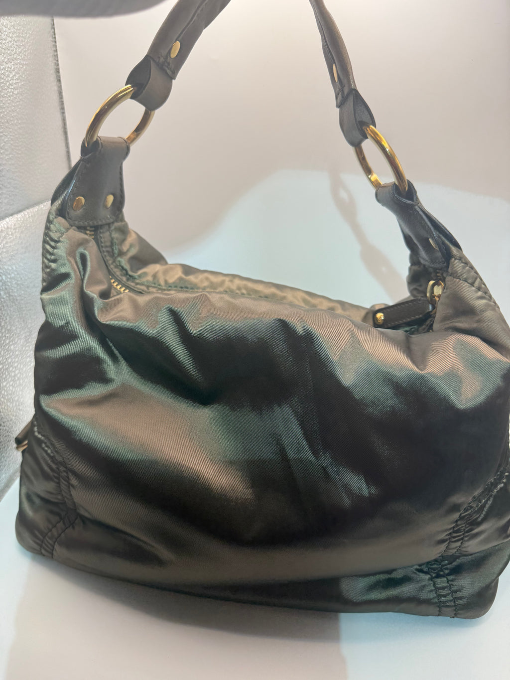 Tod's Quilted Nylon Hobo Bag – Dark Brown, Made in Italy