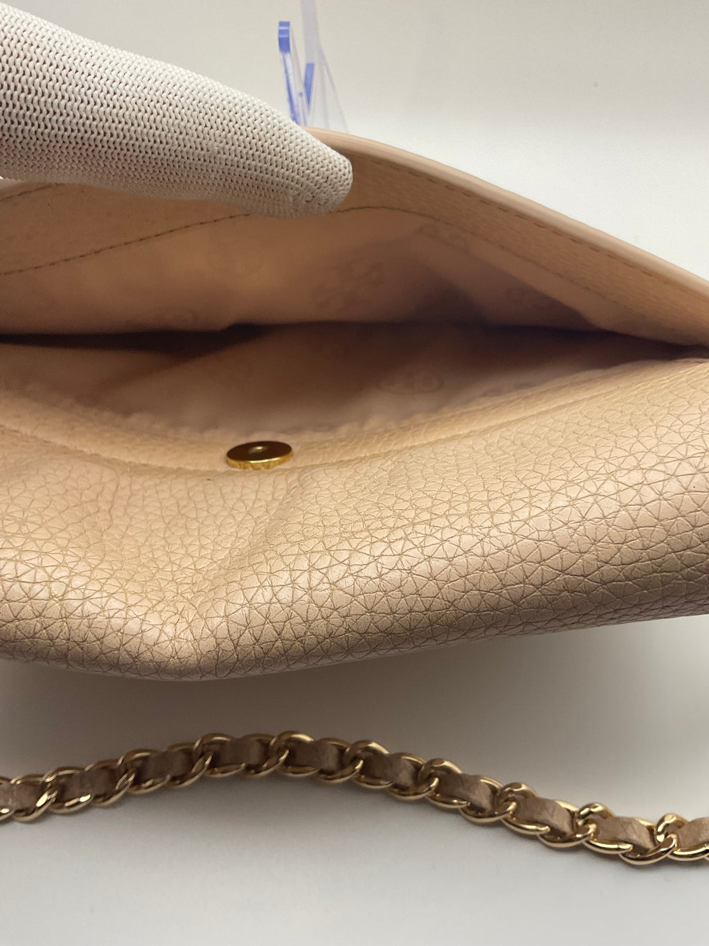 Tory Burch McGraw Fold-Over Pebbled Leather Crossbody Bag – Light Blush