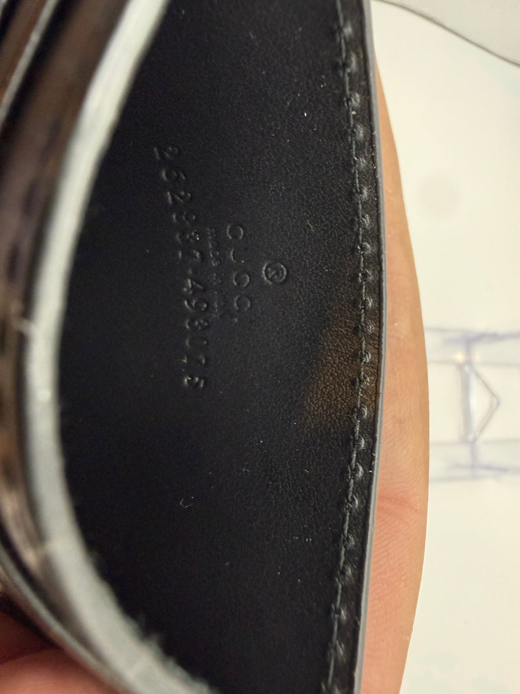 Authentic Gucci Signature Black Leather Card Holder