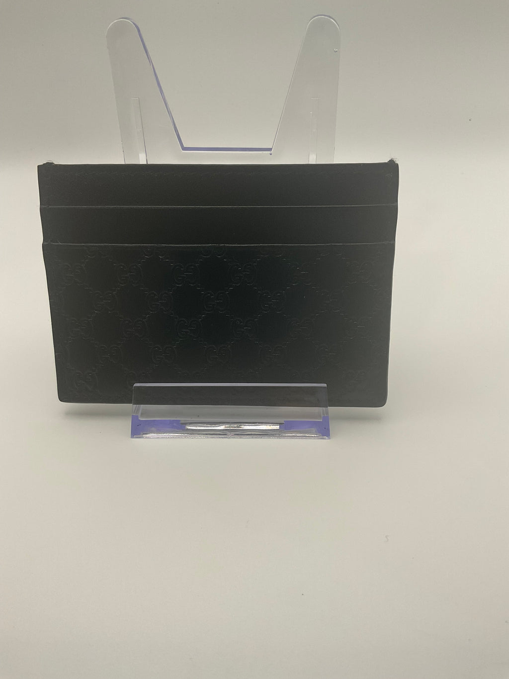 Gucci Signature GG Embossed Leather Card Holder Black – New Without Original Packaging