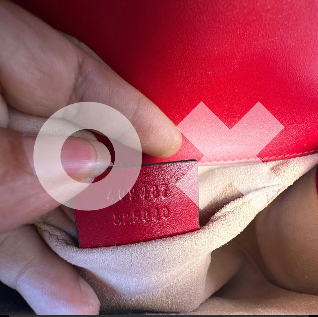 Gucci Padlock Signature GG Embossed Leather Mini Shoulder Bag – Red