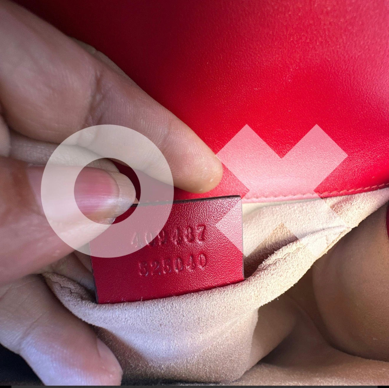Gucci Padlock Signature GG Embossed Leather Mini Shoulder Bag – Red