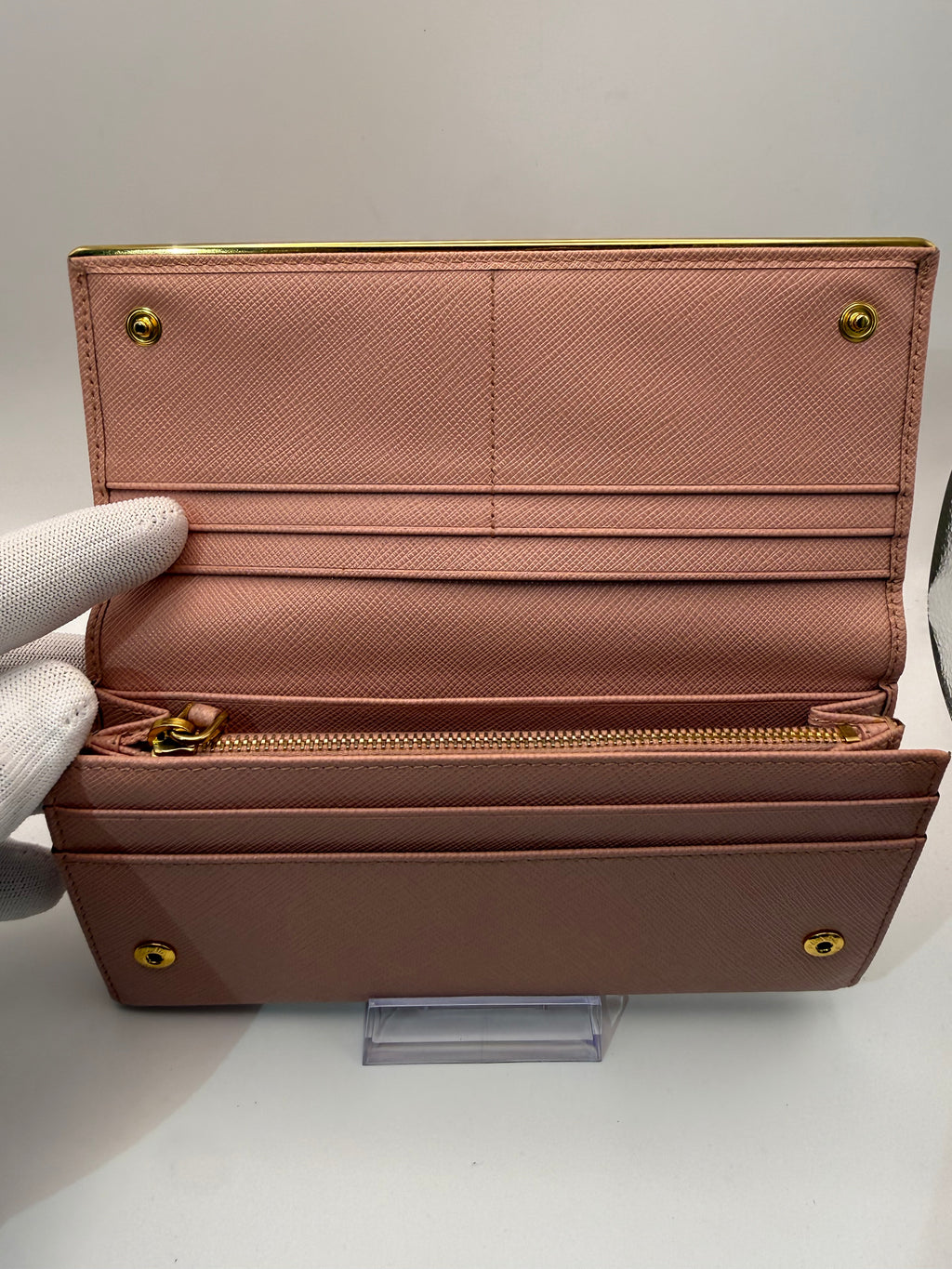 Prada Saffiano Metal Long Wallet – Orchidea Pink | With Authentication Card