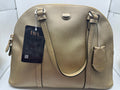 Coach Dome Satchel - Camel/Tan Saffiano