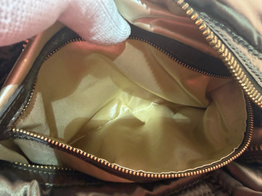 Tod's Quilted Nylon Hobo Bag – Dark Brown, Made in Italy