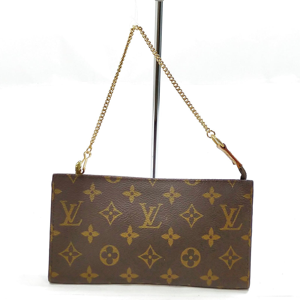Louis Vuitton Monogram Pochette Twin GM M51852 with Gold-Tone Chain
