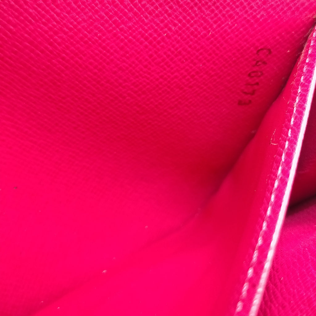 Louis Vuitton Murakami Sarah Wallet Black Monogram Canvas Pink Interior with COA