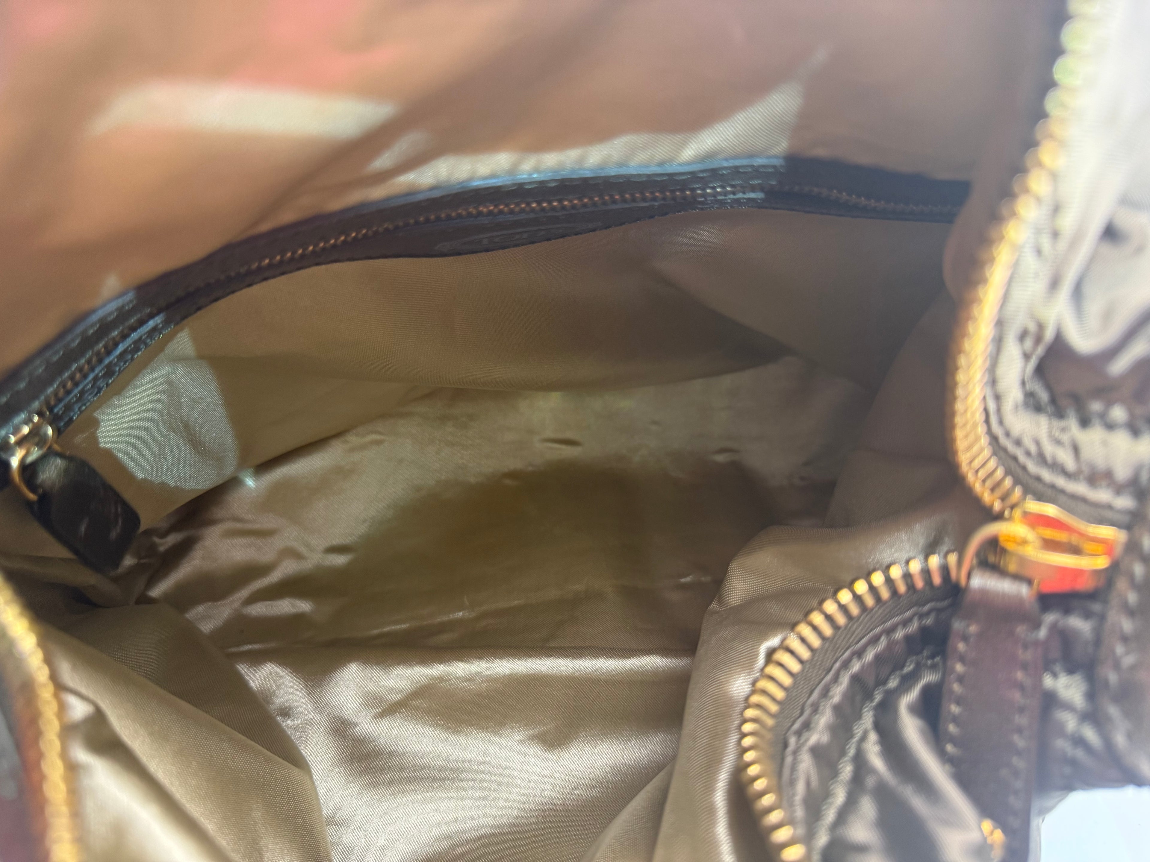 Tod's Quilted Nylon Hobo Bag – Dark Brown, Made in Italy