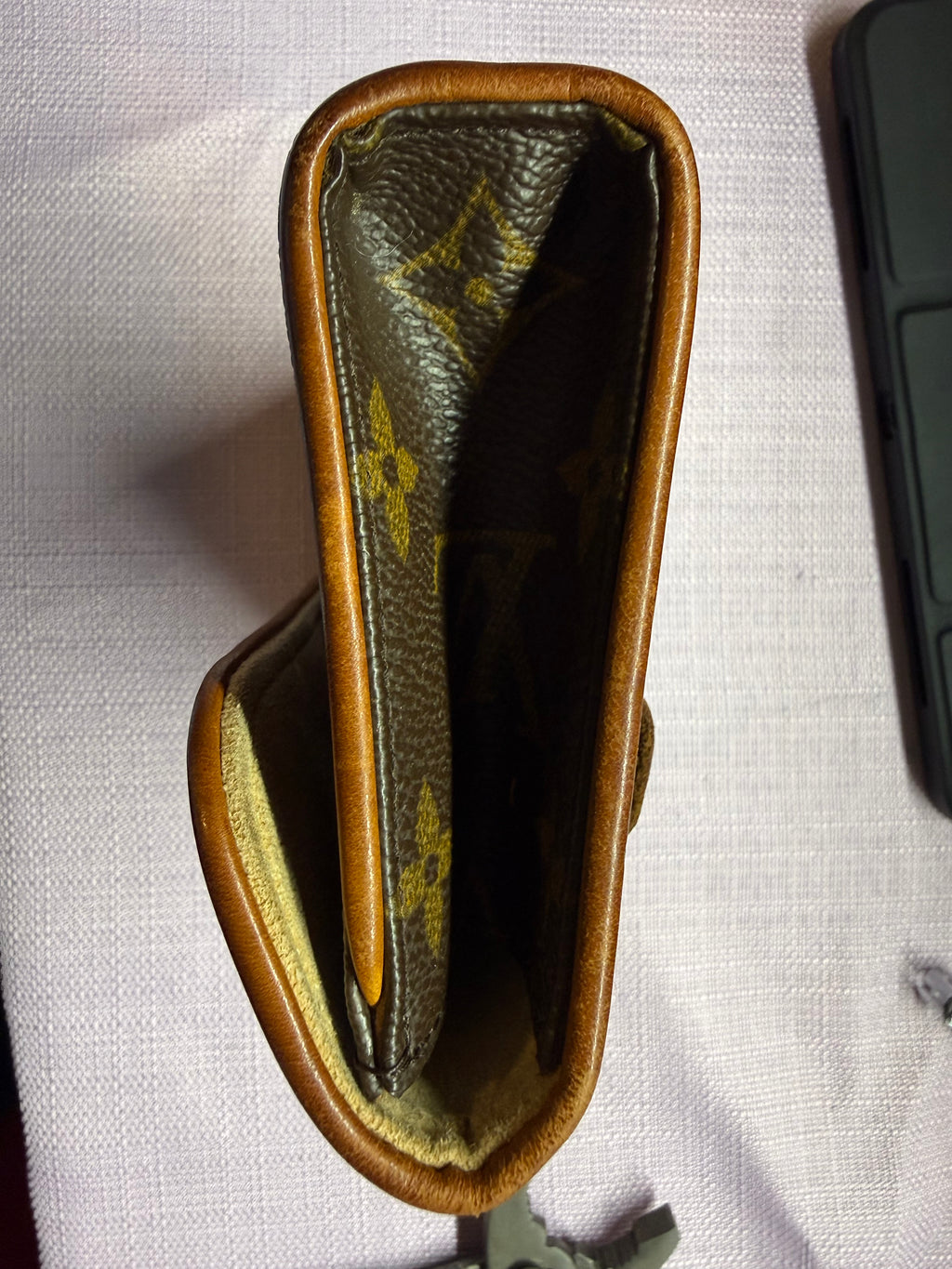 Louis Vuitton Vintage Monogram Cartouchière GM Crossbody Bag with Chain