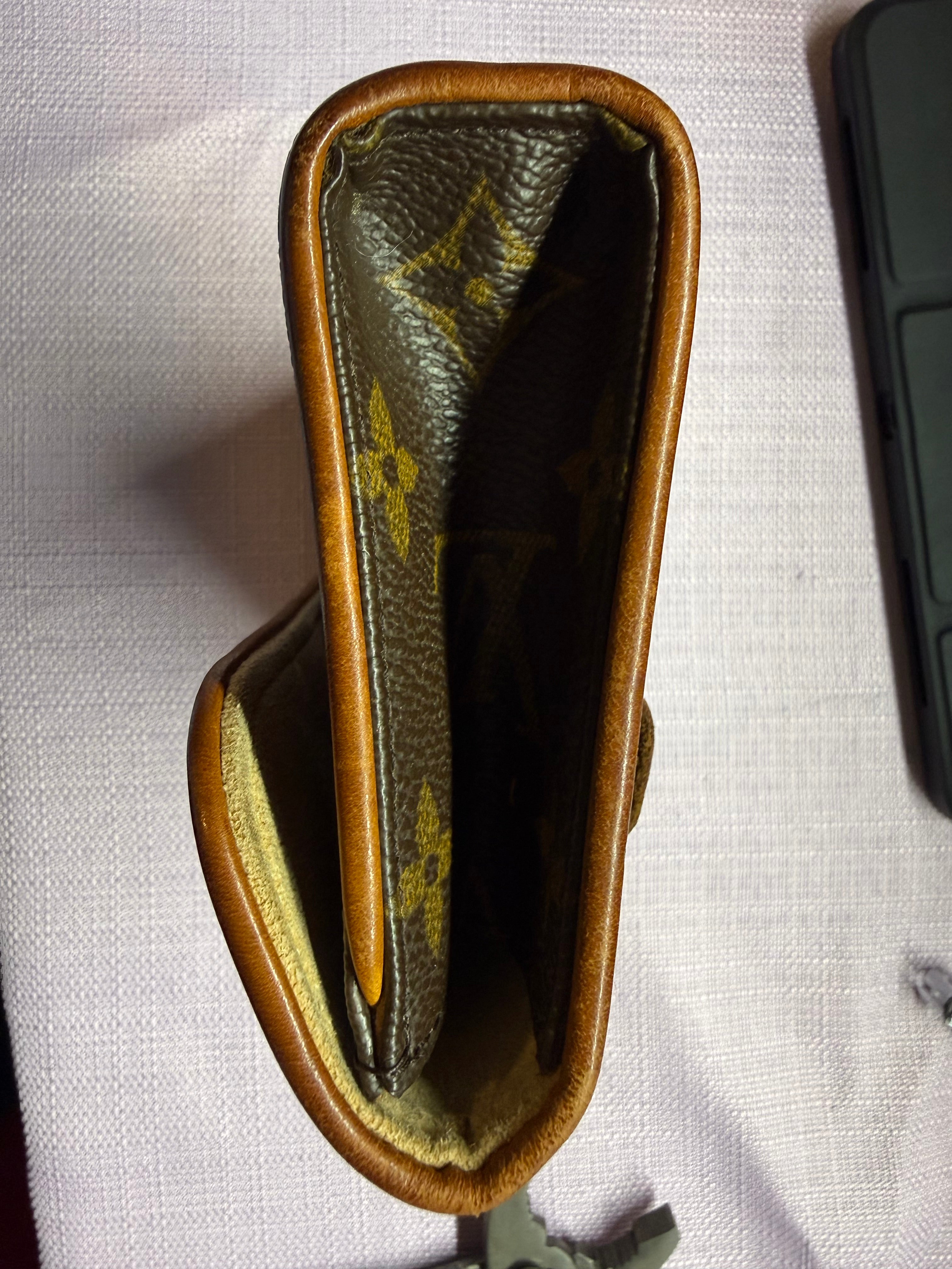 Louis Vuitton Vintage Monogram Cartouchière GM Crossbody Bag with Chain