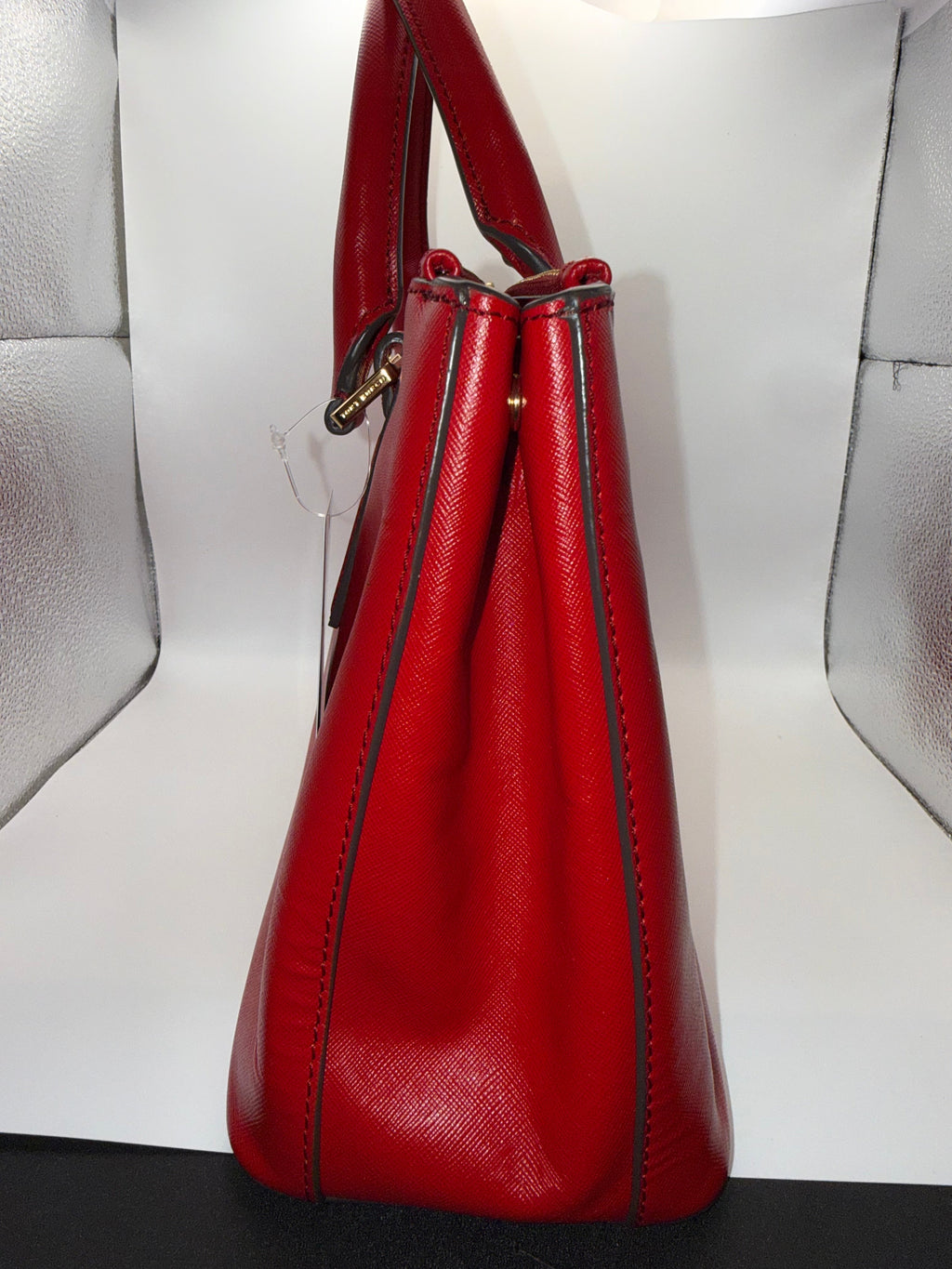 Tory Burch Robinson Double-Zip Tote | Red Saffiano Leather | Medium