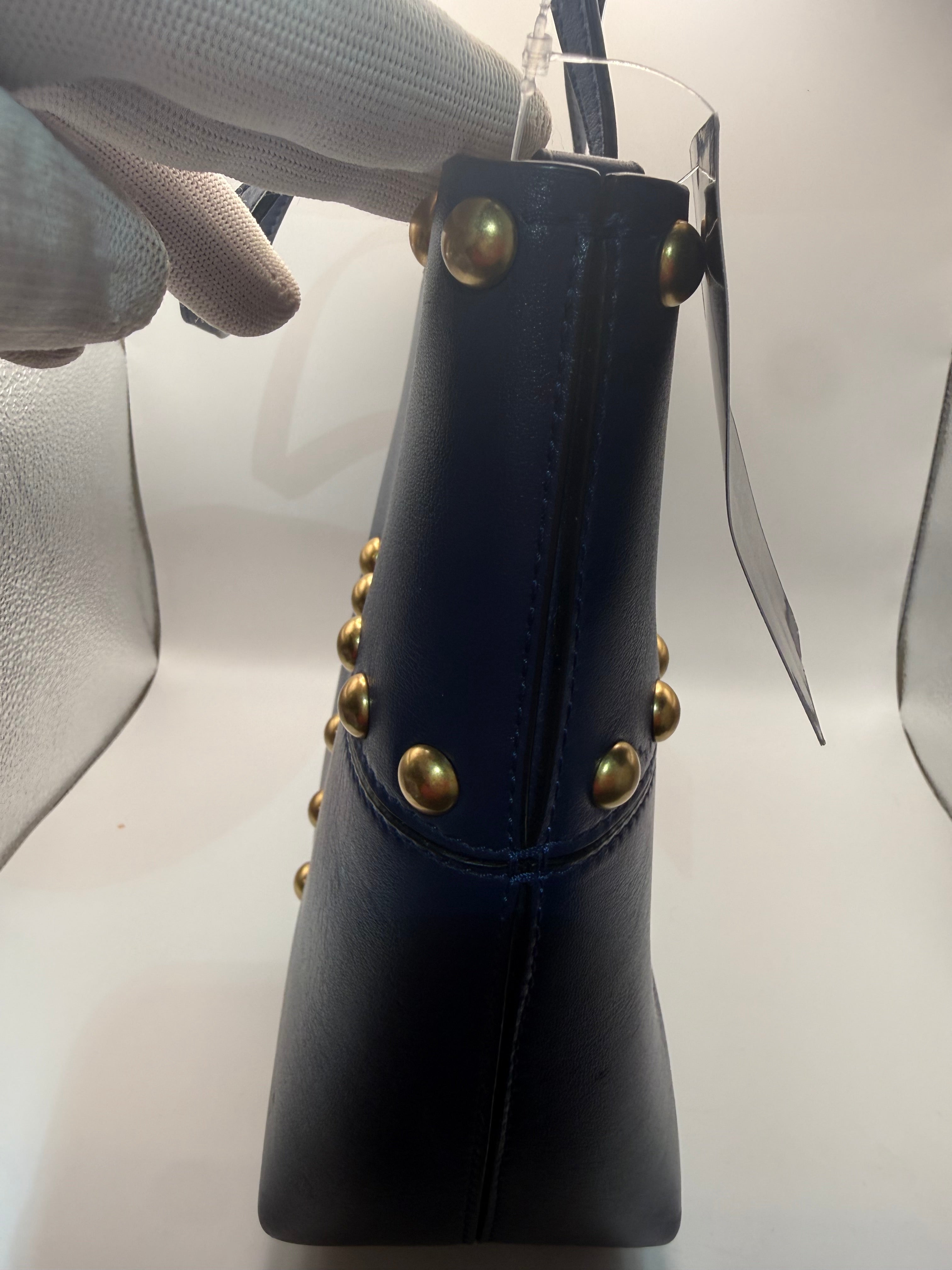 Tory Burch Studded Tote - Navytags