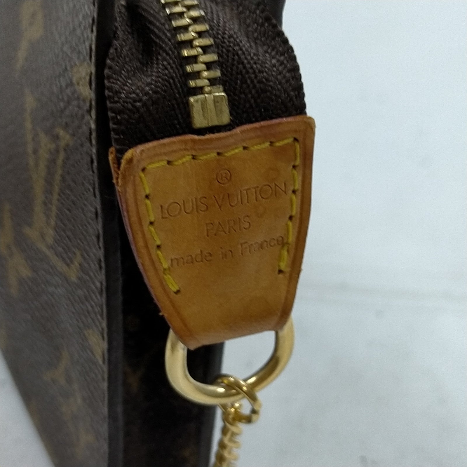 Louis Vuitton Monogram Pochette Twin GM M51852 with Gold-Tone Chain