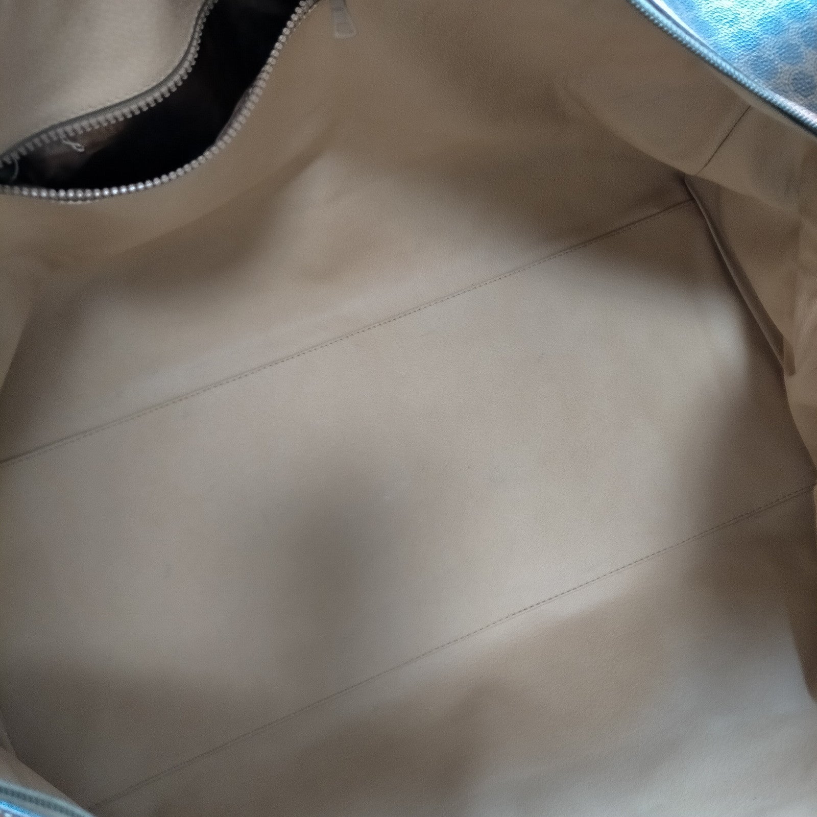 Celine Vintage Macadam Canvas Boston Travel Bag Brown