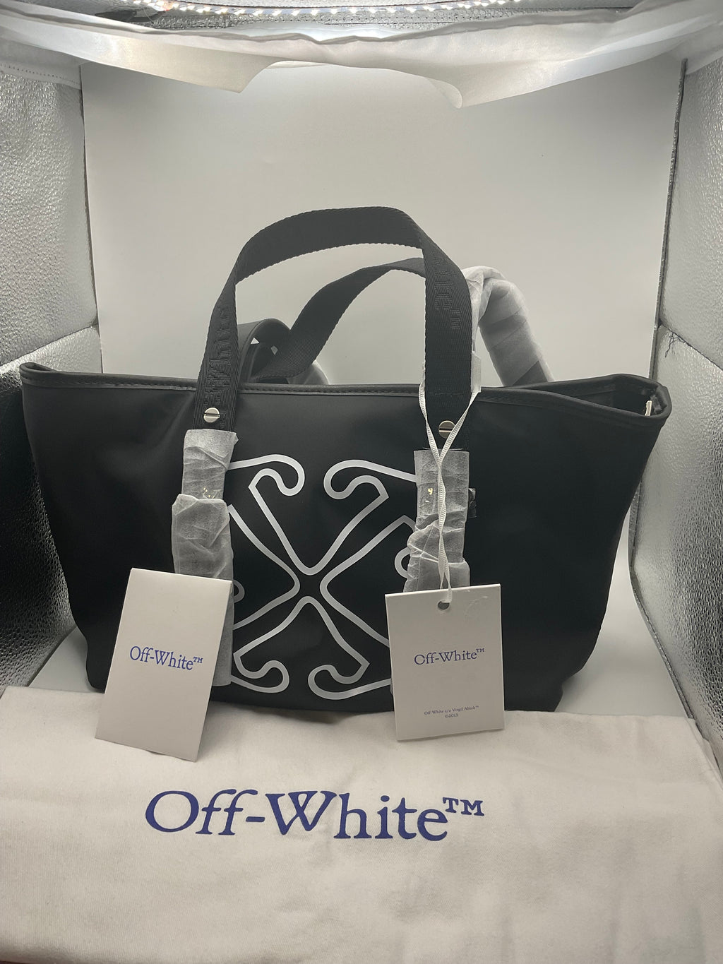 Off-White™ Black Arrow Logo Tote Bag – New With Tags & Dust Bag