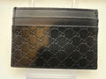 Authentic Gucci Signature Black Leather Card Holder