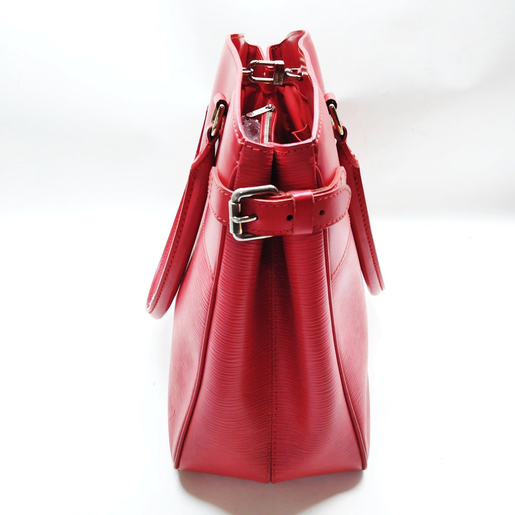 Louis Vuitton Passy GM Red Epi Leather Tote Bag